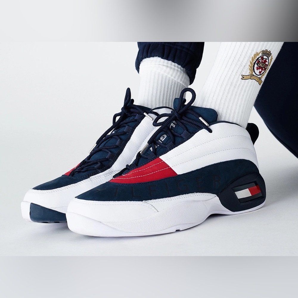 KITH x Tommy Hilfiger Skew Basketball Sneakers - Picture 4 of 4